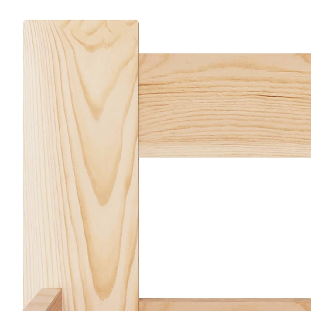 Bed Frame without Mattress Solid Pine Wood 200x200 cm