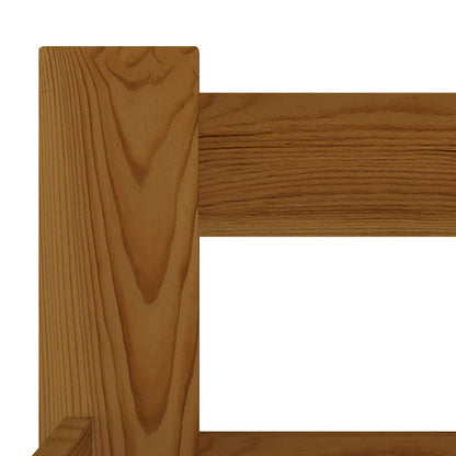 Bed Frame Honey Brown Solid Pine Wood 90x200 cm