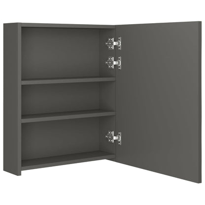 LED Bathroom Mirror Cabinet Anthracite 50x14x60 cm