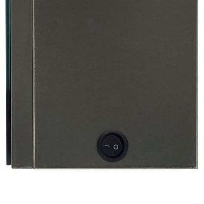 LED Bathroom Mirror Cabinet Anthracite 50x14x60 cm