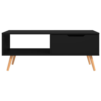 Coffee Table Black 100x49.5x43 cm Engineered Wood
