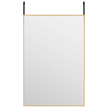 Door Mirror Gold 40x60 cm Glass and Aluminium