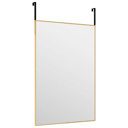 Door Mirror Gold 40x60 cm Glass and Aluminium