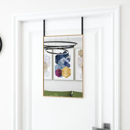 Door Mirror Gold 40x60 cm Glass and Aluminium