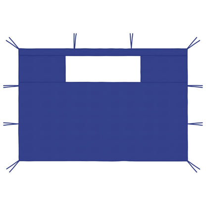 Gazebo Sidewalls with Windows 2 pcs Blue