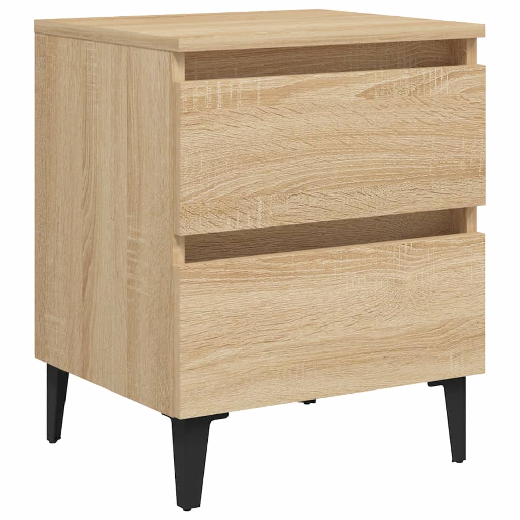 Bed Cabinet Sonoma Oak 40x35x50 cm Engineered Wood