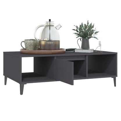 Coffee Table Grey 103.5x60x35 cm Engineered Wood