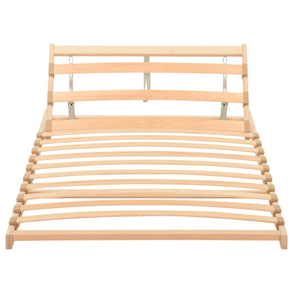 Slatted Bed without Mattress Base Adjustable Head 80x200cm