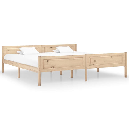 Bed Frame Solid Pinewood 200x200 cm