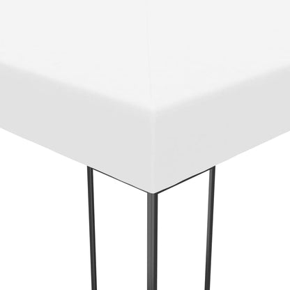 Gazebo with LED String Lights 4x3x2.7 m White