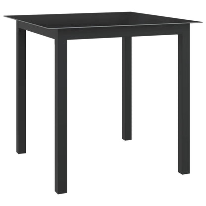 5 Piece Garden Dining Set Aluminium Anthracite
