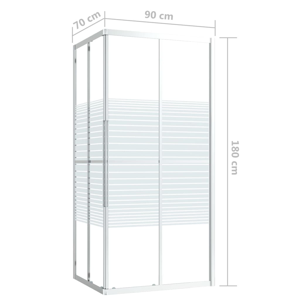 Shower Cabin ESG 90x70x180 cm