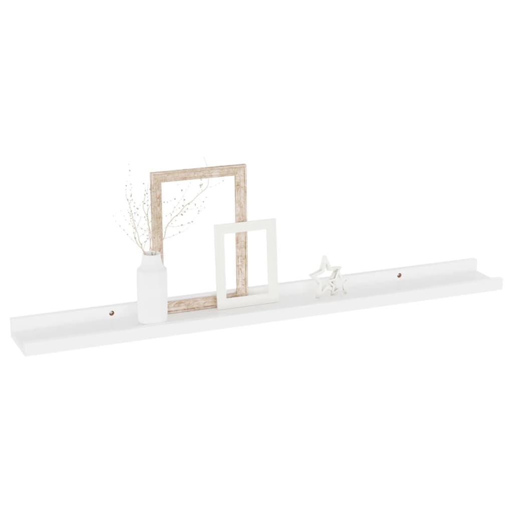 Wall Shelves 4 pcs White 80x9x3 cm