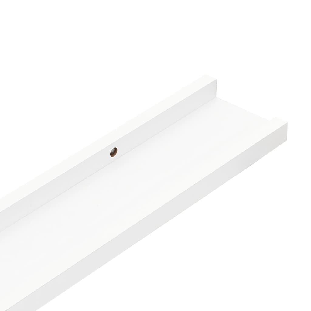 Wall Shelves 4 pcs White 80x9x3 cm