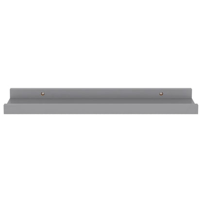 Wall Shelves 4 pcs Grey 40x9x3 cm