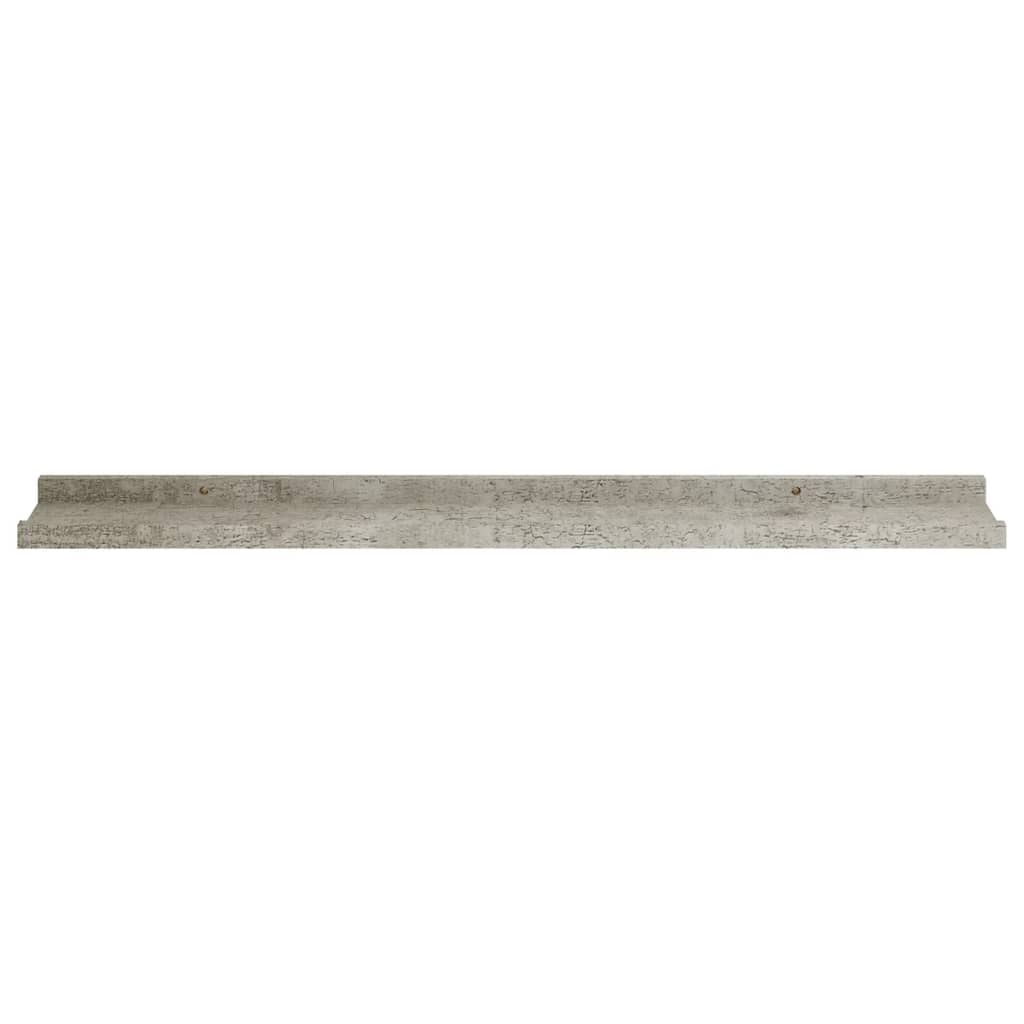 Wall Shelves 4 pcs Concrete Grey 80x9x3 cm