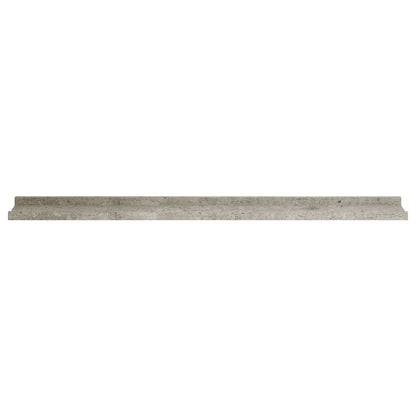 Wall Shelves 4 pcs Concrete Grey 100x9x3 cm