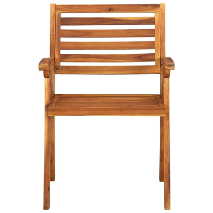 Garden Chairs 4 pcs Solid Acacia Wood