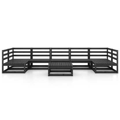 8 Piece Garden Lounge Set Solid Pinewood