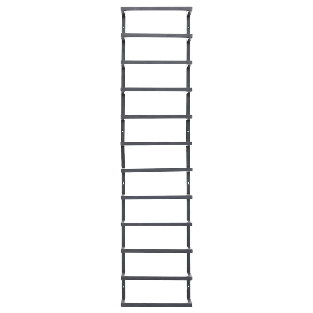 Towel Rack Black 24x12x96 cm Steel