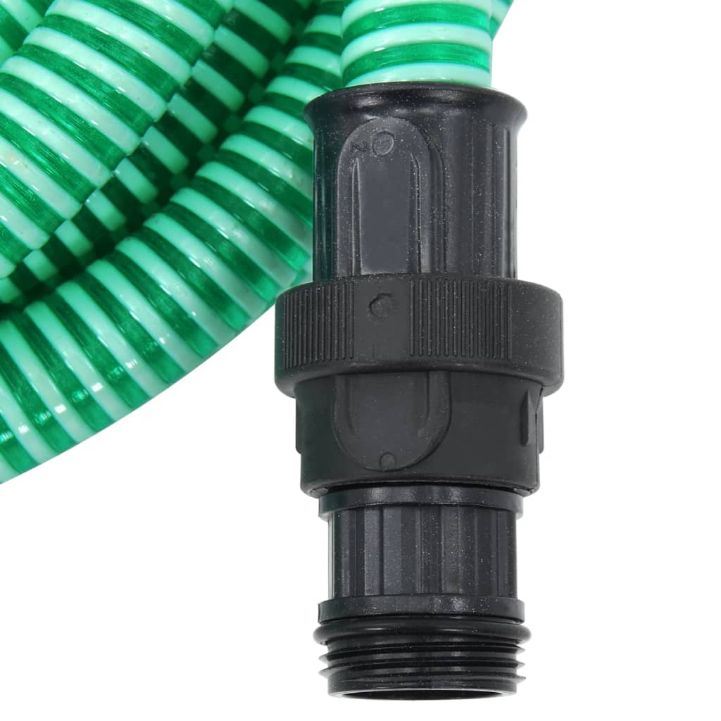 Suction Hose with PVC Connectors Green 1" 10 m PVC