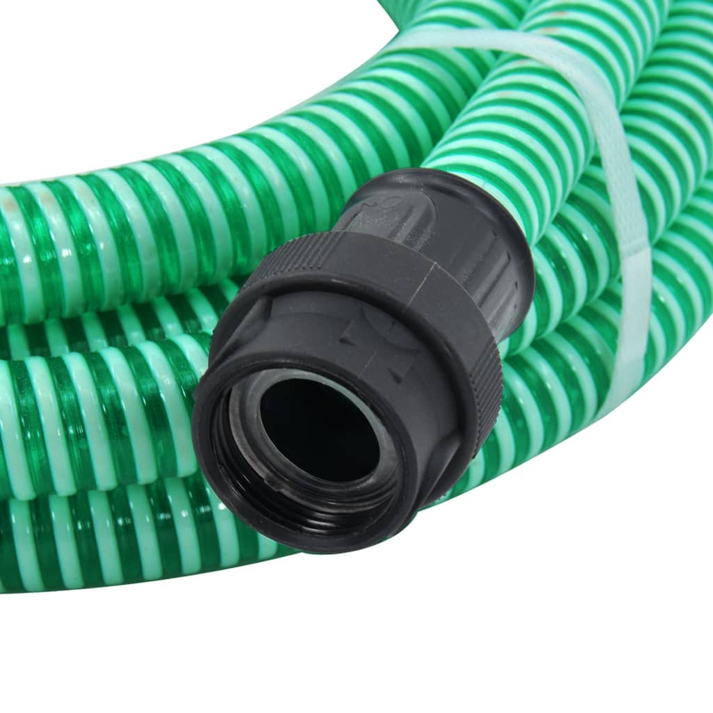 Suction Hose with PVC Connectors Green 1" 10 m PVC