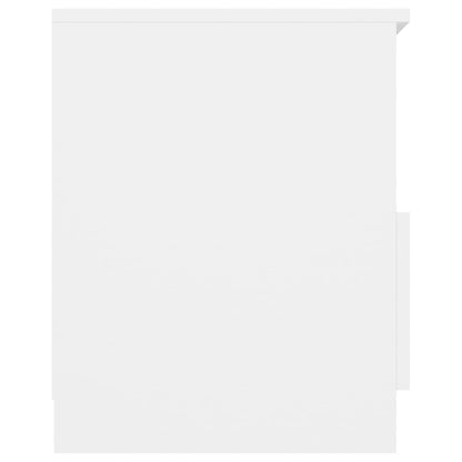 Bed Cabinet White 40x40x50 cm Engineered Wood