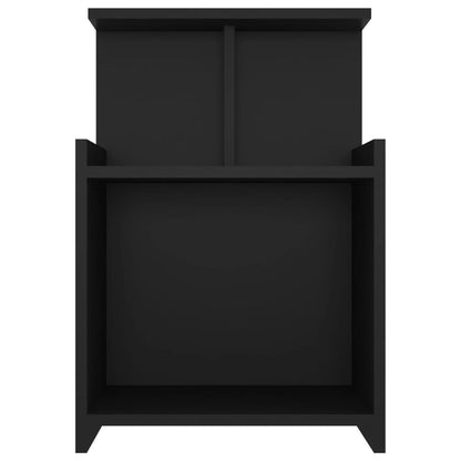 Bed Cabinet Black 40x35x60 cm Engineered Wood