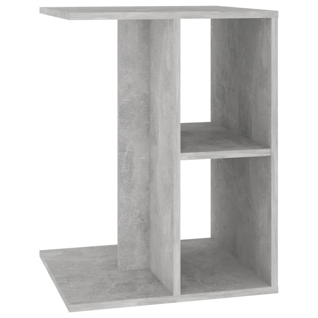 Side Table Concrete Grey 60x40x45 cm Engineered Wood