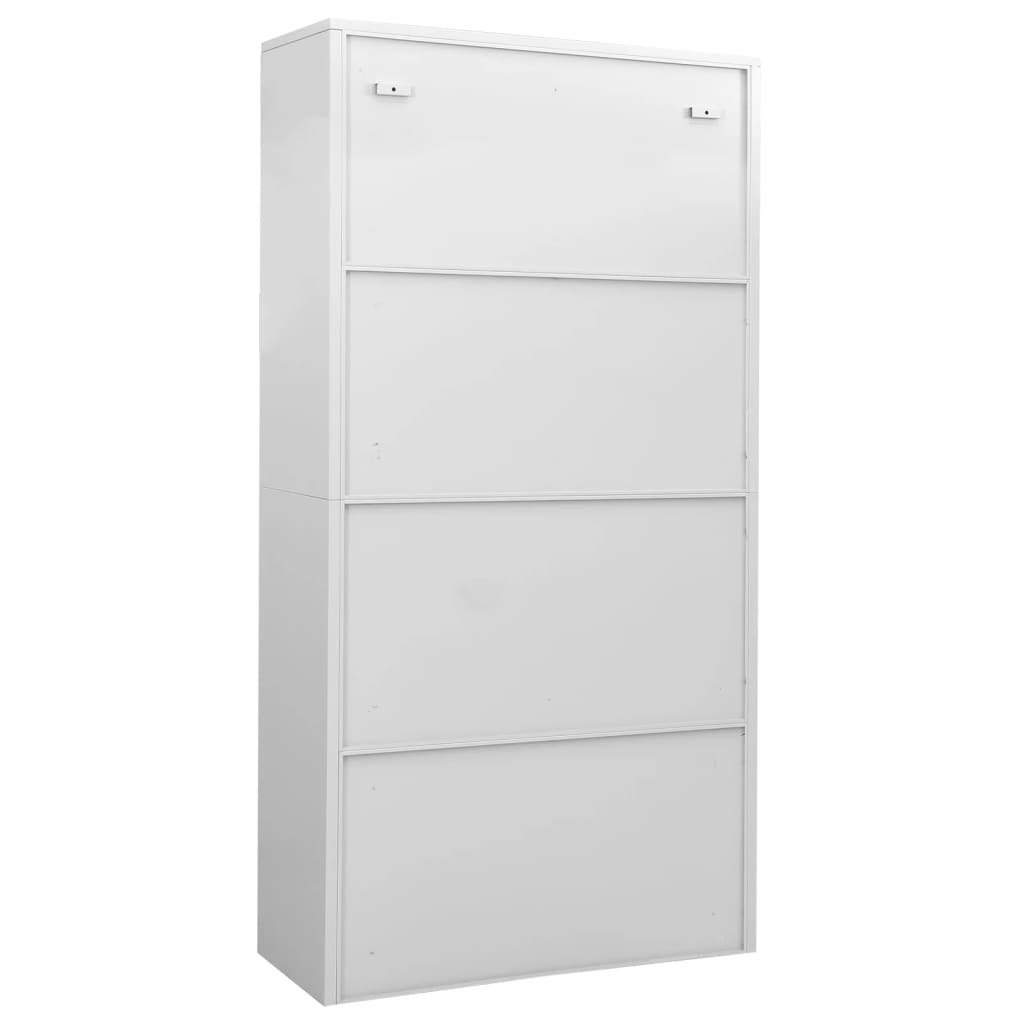 Office Cabinet Light Grey 90x40x180 cm Steel