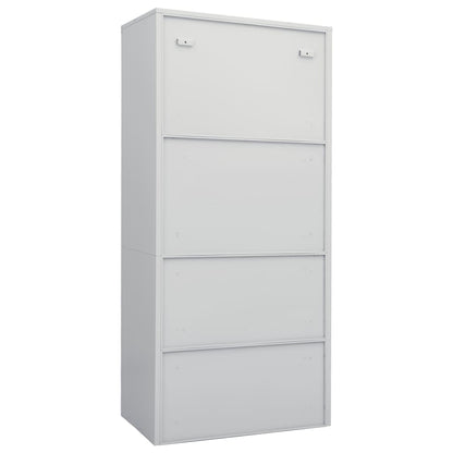 Wardrobe Light Grey 80x50x180 cm Steel