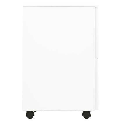 Mobile File Cabinet White 39x45x67 cm Steel