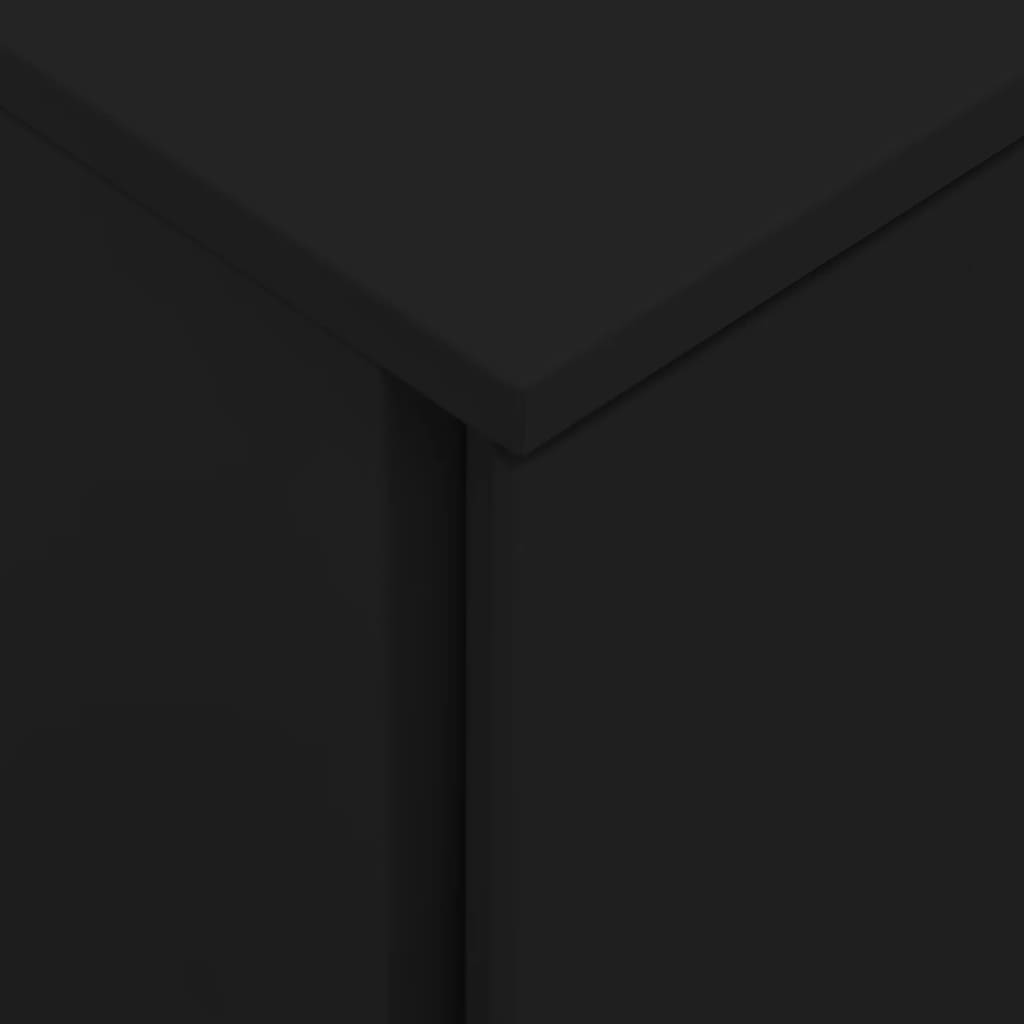 Mobile File Cabinet Black 39x45x67 cm Steel