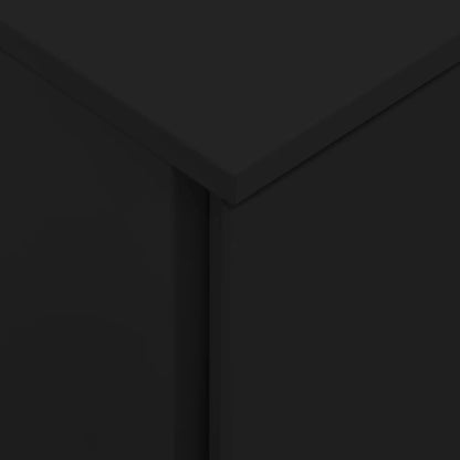 Mobile File Cabinet Black 39x45x67 cm Steel