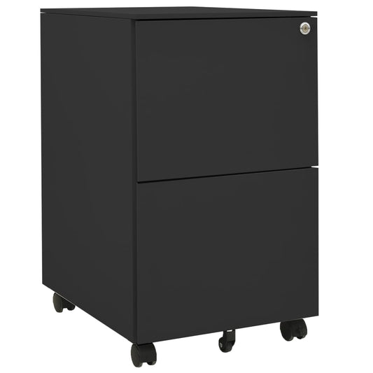 Mobile File Cabinet Anthracite 39x45x67 cm Steel