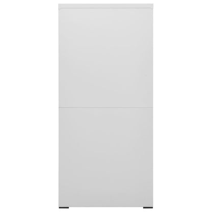 Filing Cabinet Light Grey 46x62x133 cm Steel