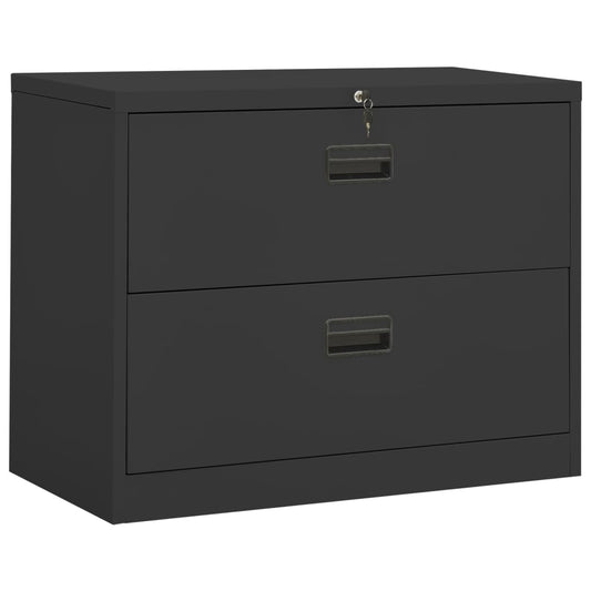 Filing Cabinet Anthracite 90x46x72.5 cm Steel