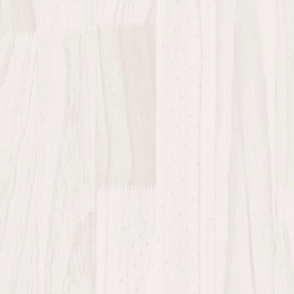 2-Tier Book Cabinet White 100x30x70 cm Solid Pine Wood