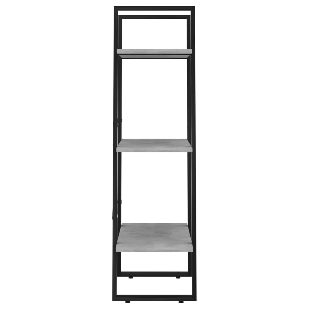 Storage Shelf Concrete Grey 60x30x105 cm Engineered Wood