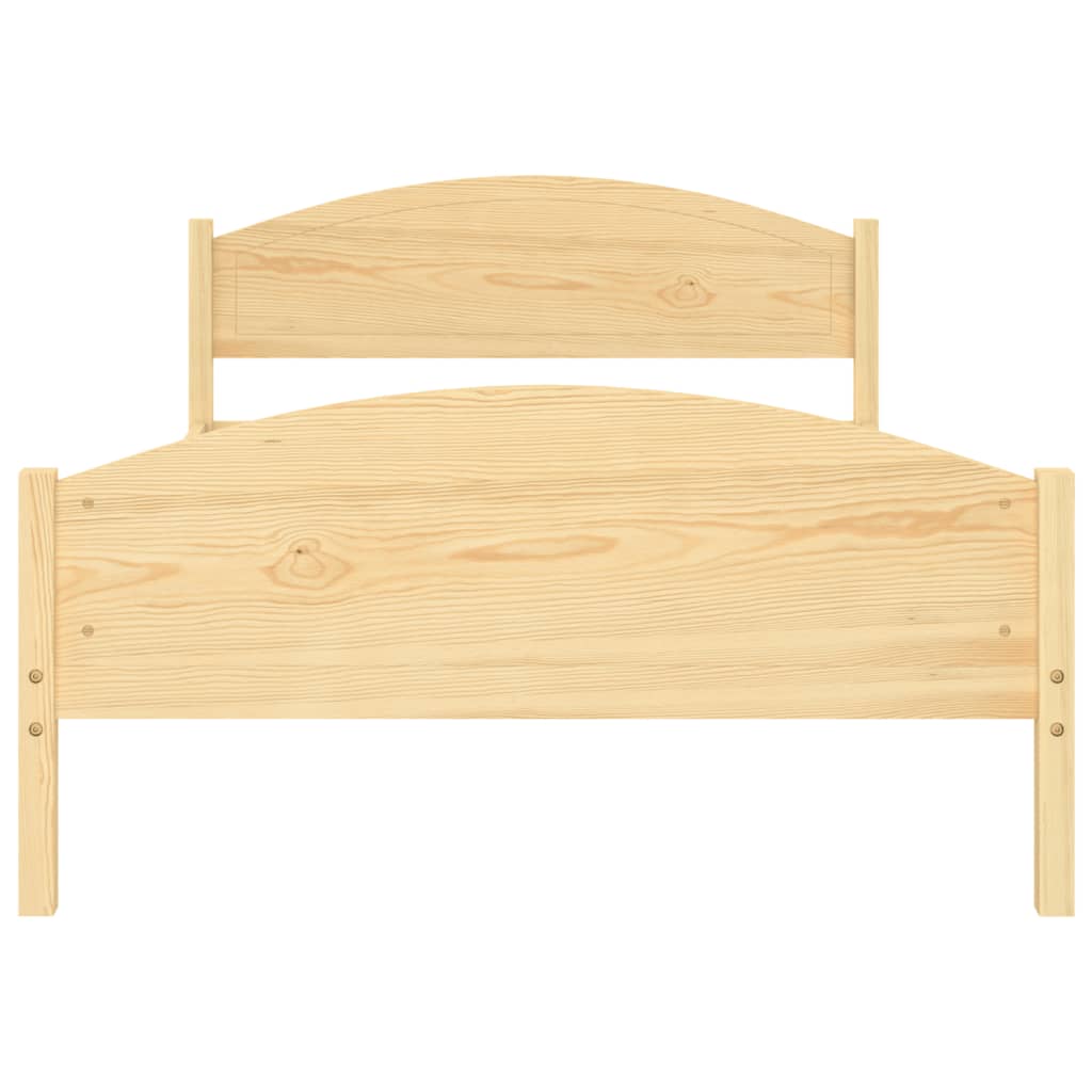 Bed Frame Solid Pine Wood 120x200 cm