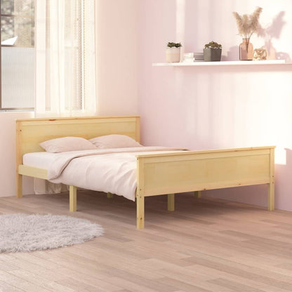 Bed Frame Solid Wood Pine 160x200 cm