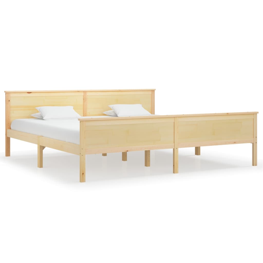 Bed Frame without Mattress Solid Wood Pine 200x200 cm