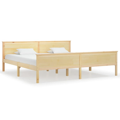 Bed Frame without Mattress Solid Wood Pine 200x200 cm