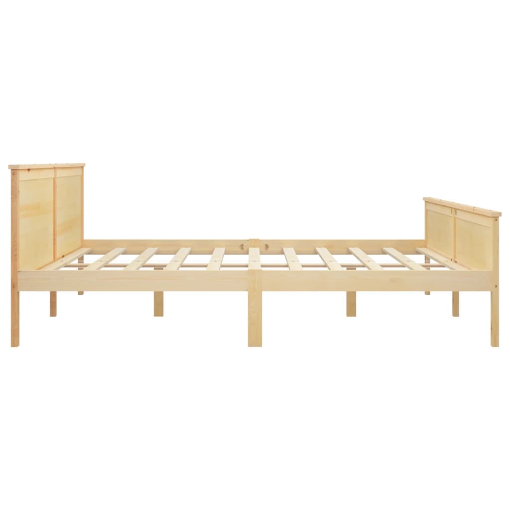 Bed Frame without Mattress Solid Wood Pine 200x200 cm