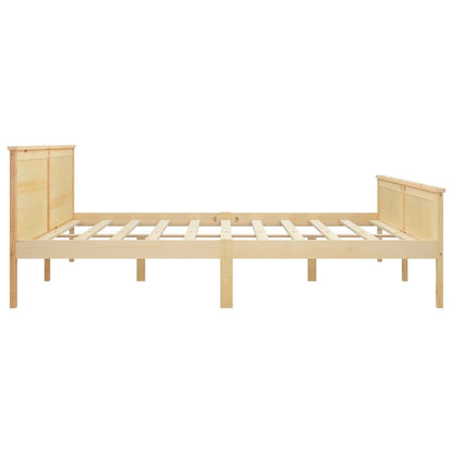 Bed Frame without Mattress Solid Wood Pine 200x200 cm
