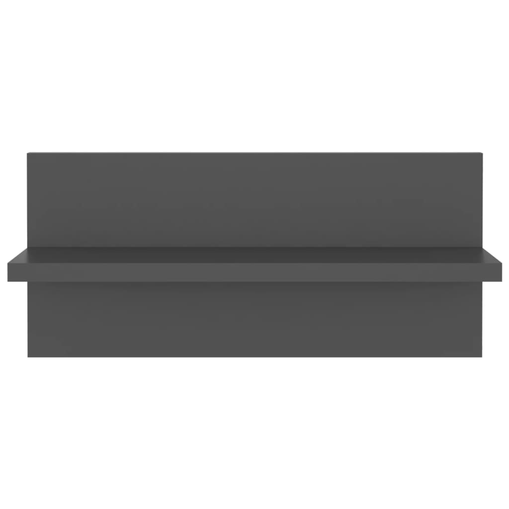 Wall Shelf 4 pcs Grey 40x11.5x18 cm Engineered Wood