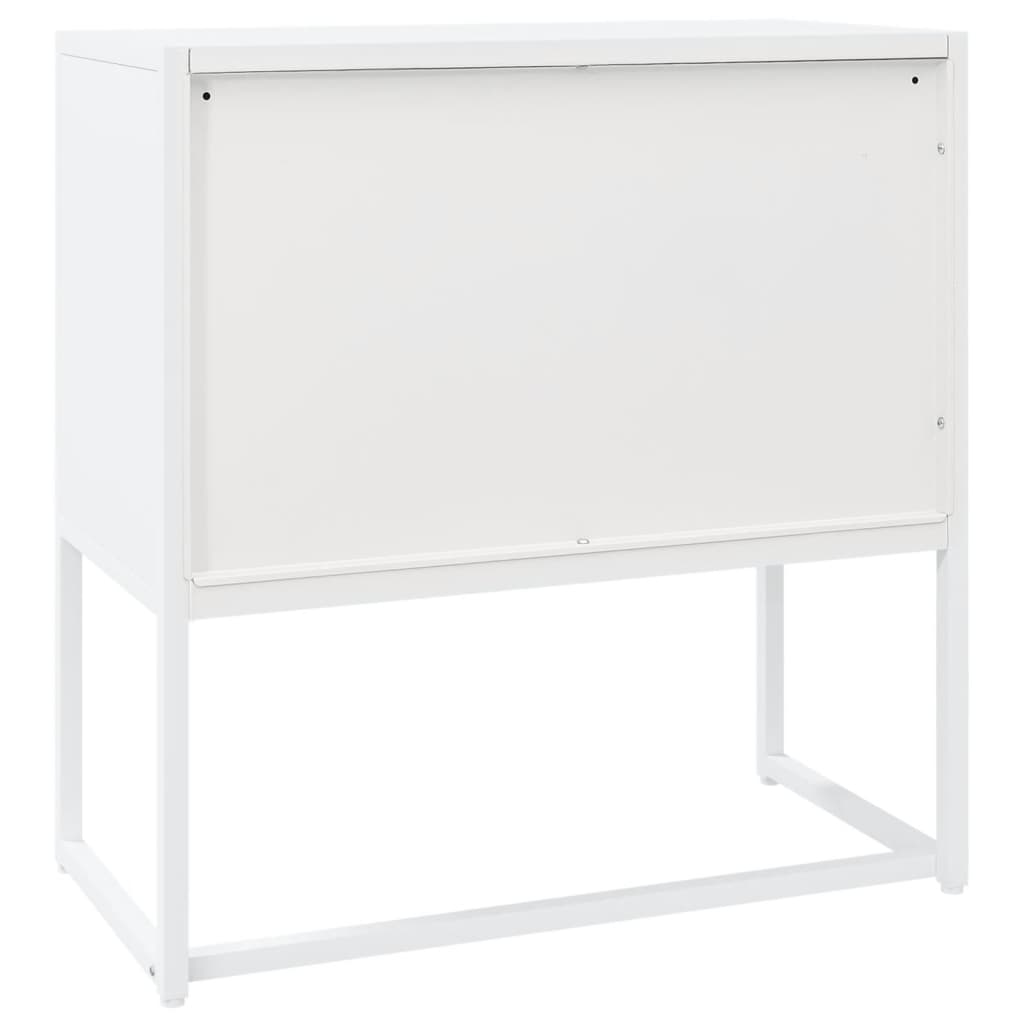 Sideboard White 75x35x75 cm Steel