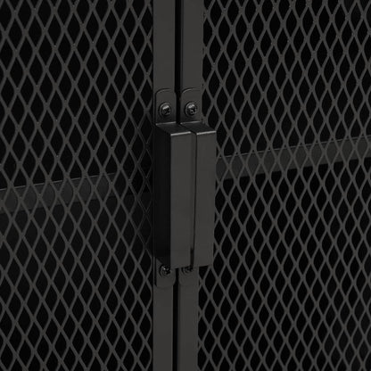 Storage Cabinet Grey 72x36x82 cm Metal and MDF