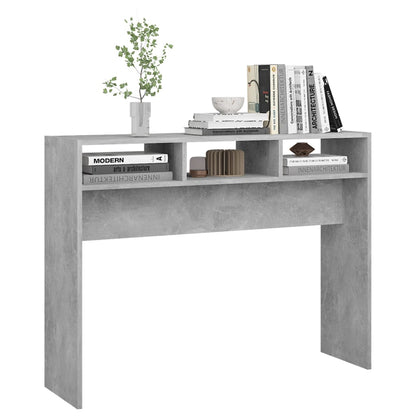 Console Table Concrete Grey 105x30x80 cm Engineered Wood