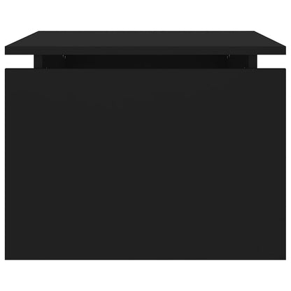 Coffee Table Black 68x50x38 cm Engineered Wood